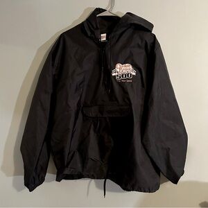 RARE VINTAGE Cracker Barrel NASCAR Anniversary Quarter Zip Windbreaker